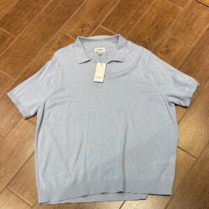 Goodfellow & Co Sky Blue Sweater Polo Shirt
